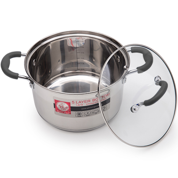 Bộ Nồi Inox Smartcook 3 Chiếc Cỡ 16, 20, 24cm SM3332