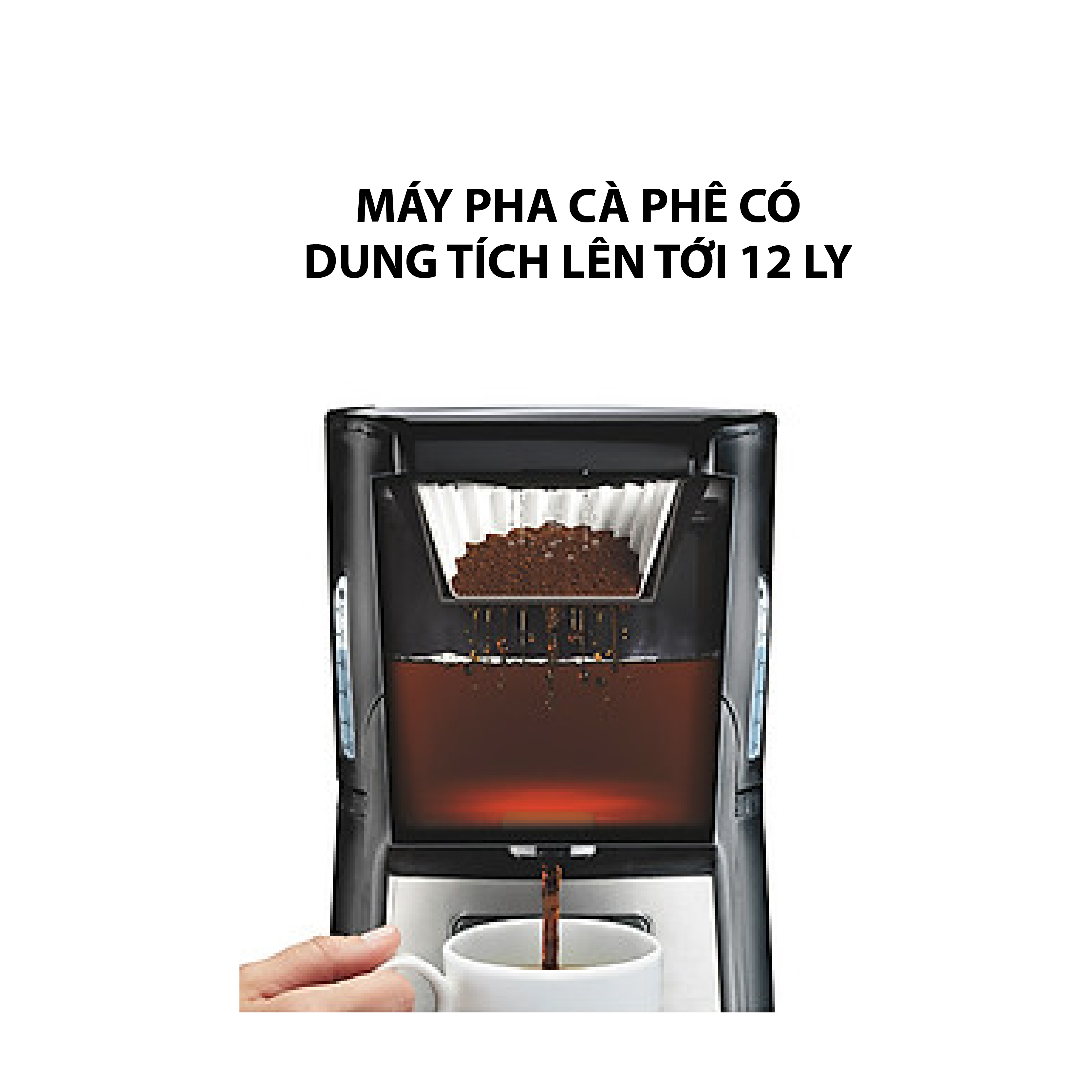 Máy Pha Cà Phê Hamilton Beach BrewStation 12 Cup - 48465-SAU - Hàng Nhập Khẩu