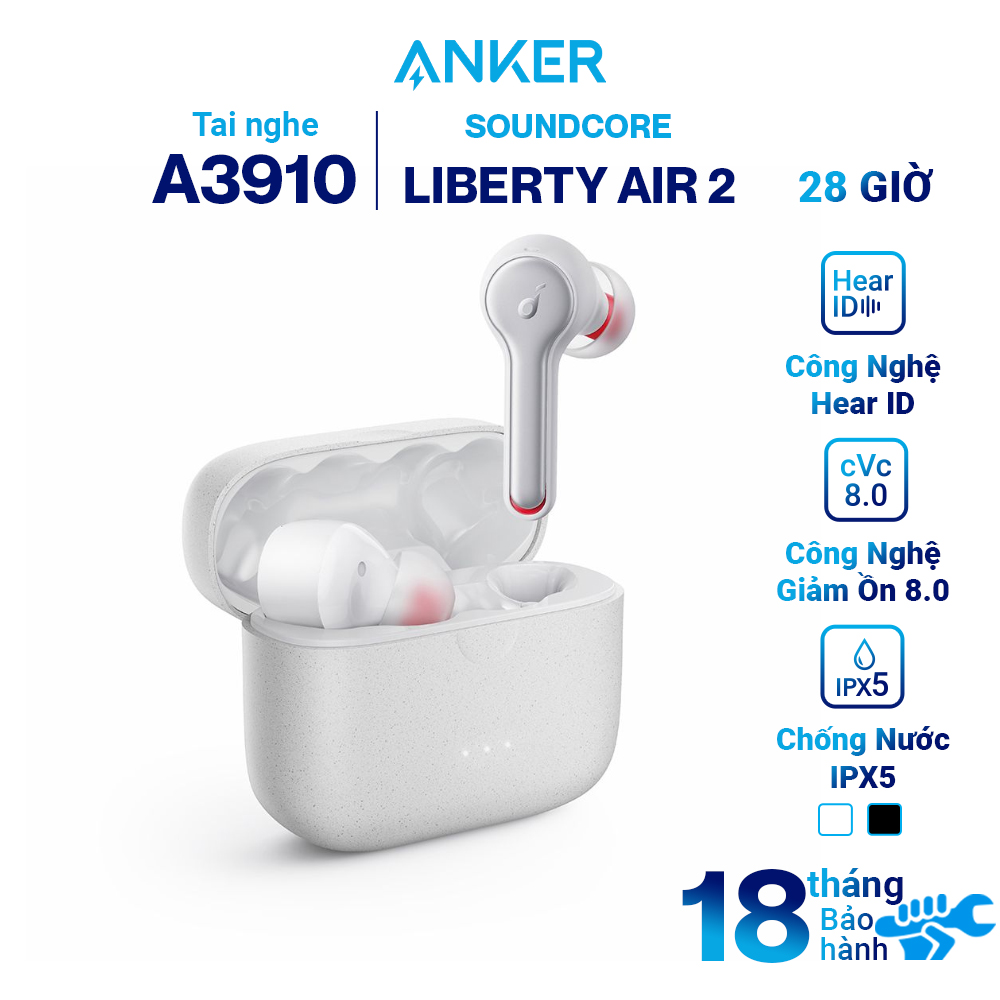 Tai Nghe Bluetooth True Wireless Anker Soundcore Liberty Air 2 A3910 - Hàng Chính Hãng