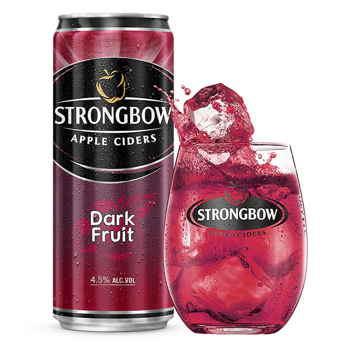 Lốc 6 Lon cao Strongbow vị Dark Fruit Dâu đen