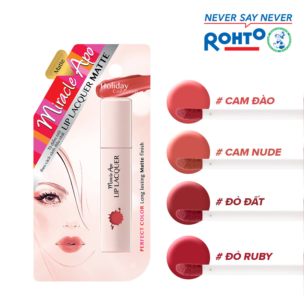 Son Kem Lì Miracle Apo Lip Lacquer Matte Holiday Collection