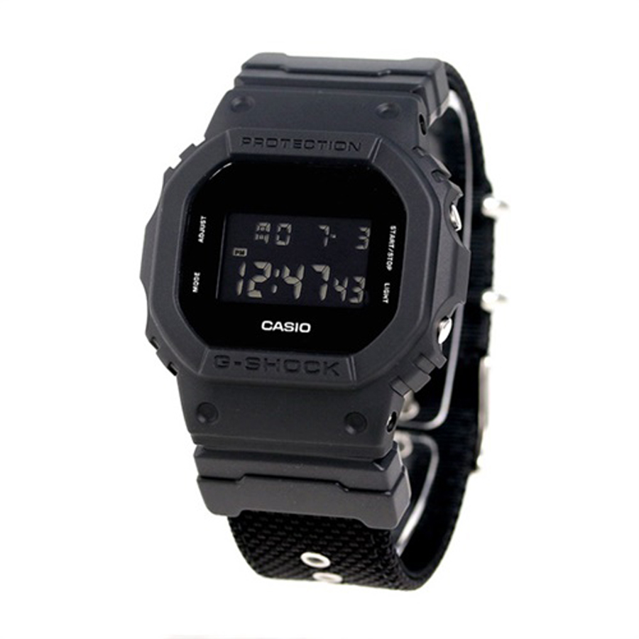 Đồng hồ nam dây vải Casio G-Shock chính hãng DW-5600BBN-1DR