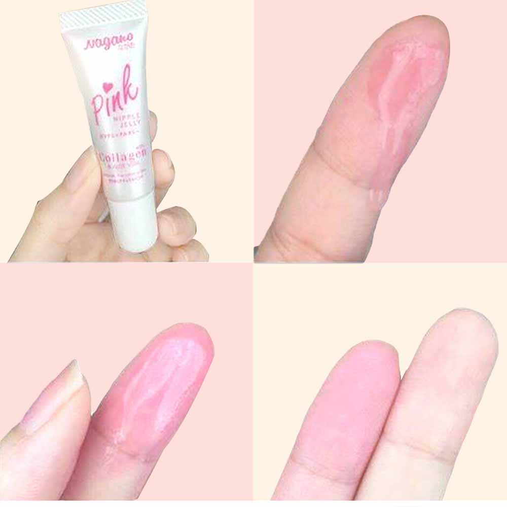 Kem Làm Hồng Nhũ Hoa Collagen Nagano Japan 10ml - Pink Nipple Jelly Nagano 10ml - Kem giữ cho nhũ hoa hồng xinh son trẻ, sáng hồng tự nhiên