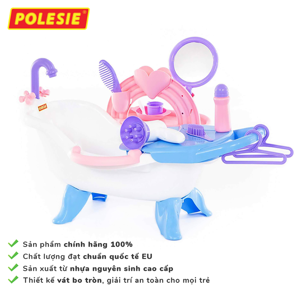 Bộ Đồ Chơi Nhà Tắm Búp Bê Số 2, Đồ Chơi Giáo Dục, Hướng Nghiệp, An Toàn, Phát Triển Tư Duy Sáng Tạo Cho Bé - Polesie Toys 58607