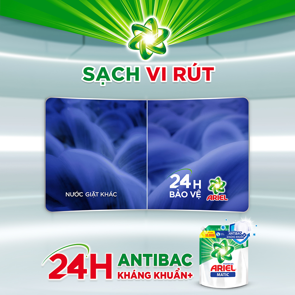 Nước Giặt Ariel Matic Giữ Màu Túi 2.1Kg