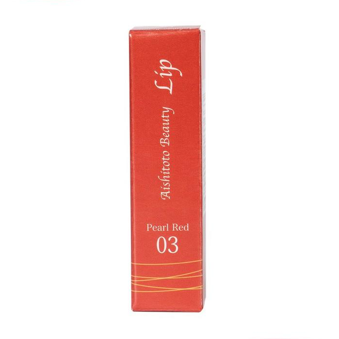 Son Dưỡng Có Màu Nhật Bản AISHITOTO Beauty Lip Pearl Red Màu Đỏ San Hô Quý Phái 4.8g