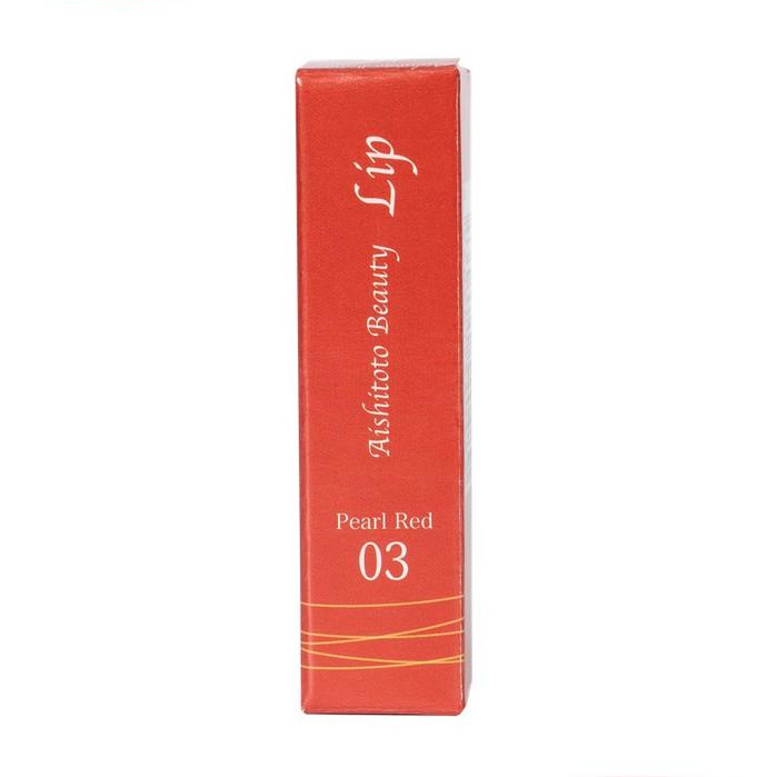 Son Dưỡng Có Màu Nhật Bản AISHITOTO Beauty Lip Pearl Red  Màu Đỏ San Hô Quý Phái 4.8g