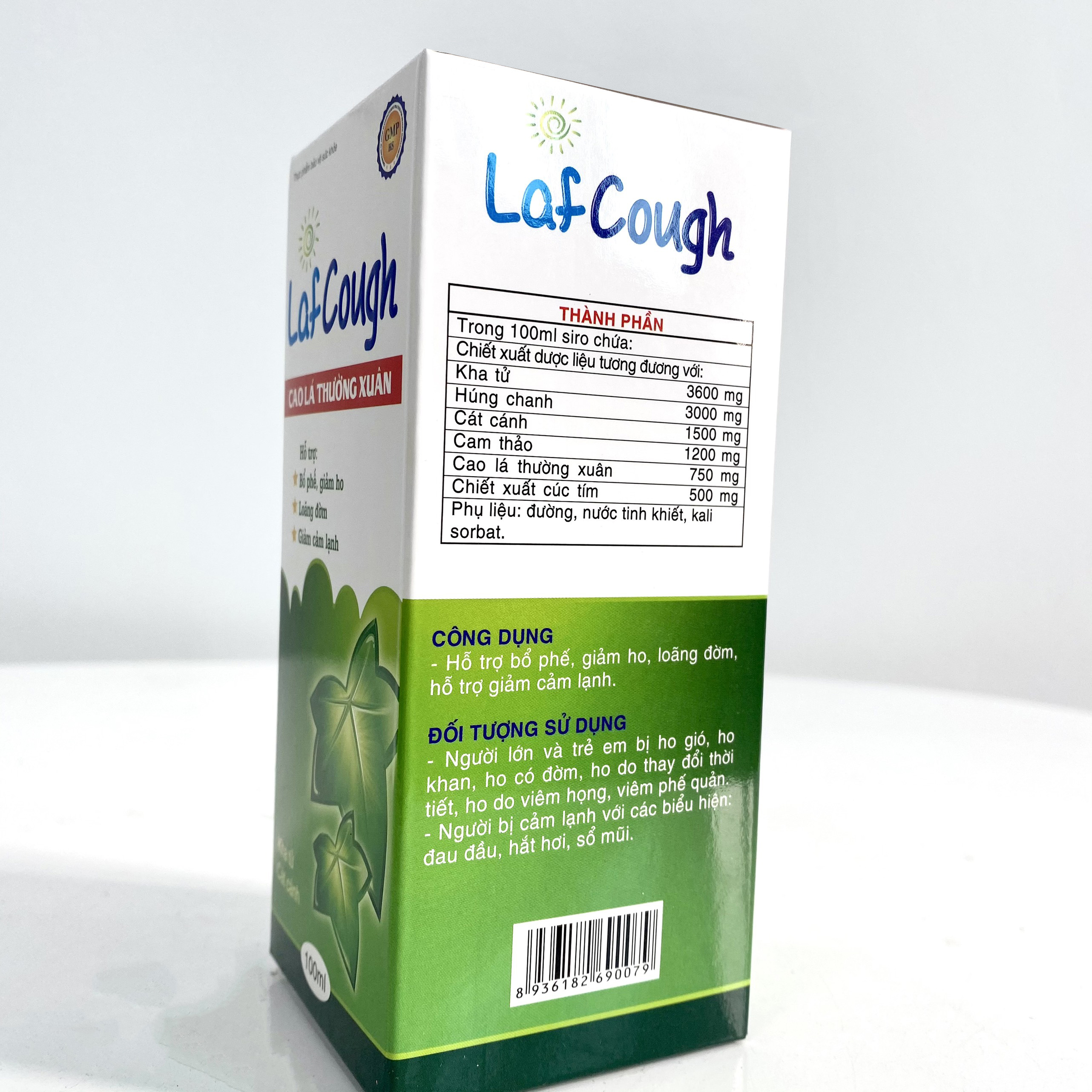 Laf Cough cao lá thường xuân hỗ trợ giảm ho loãng đờm