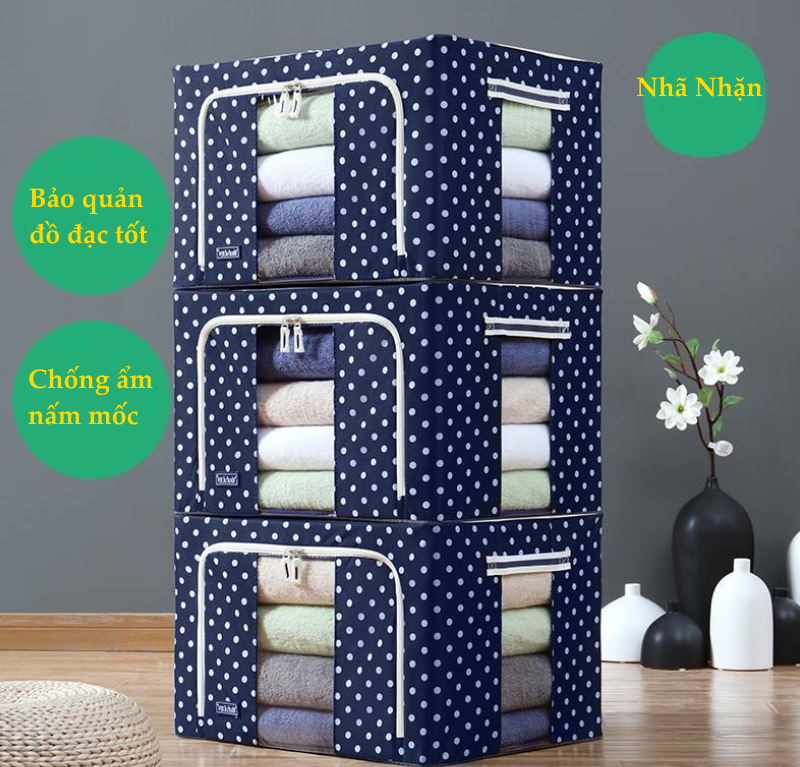 Bộ 3 Túi Đựng Chăn Màn Khung Sắt Gấp Gọn miDoctor
