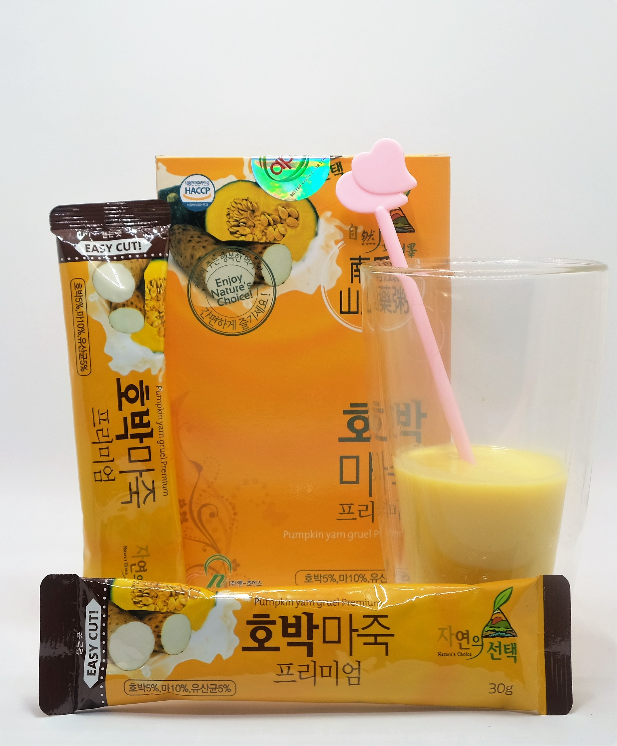 Bột ngũ cốc Hàn Quốc N-Choice bí đỏ 300g - hộp 10 gói x 30g/gói