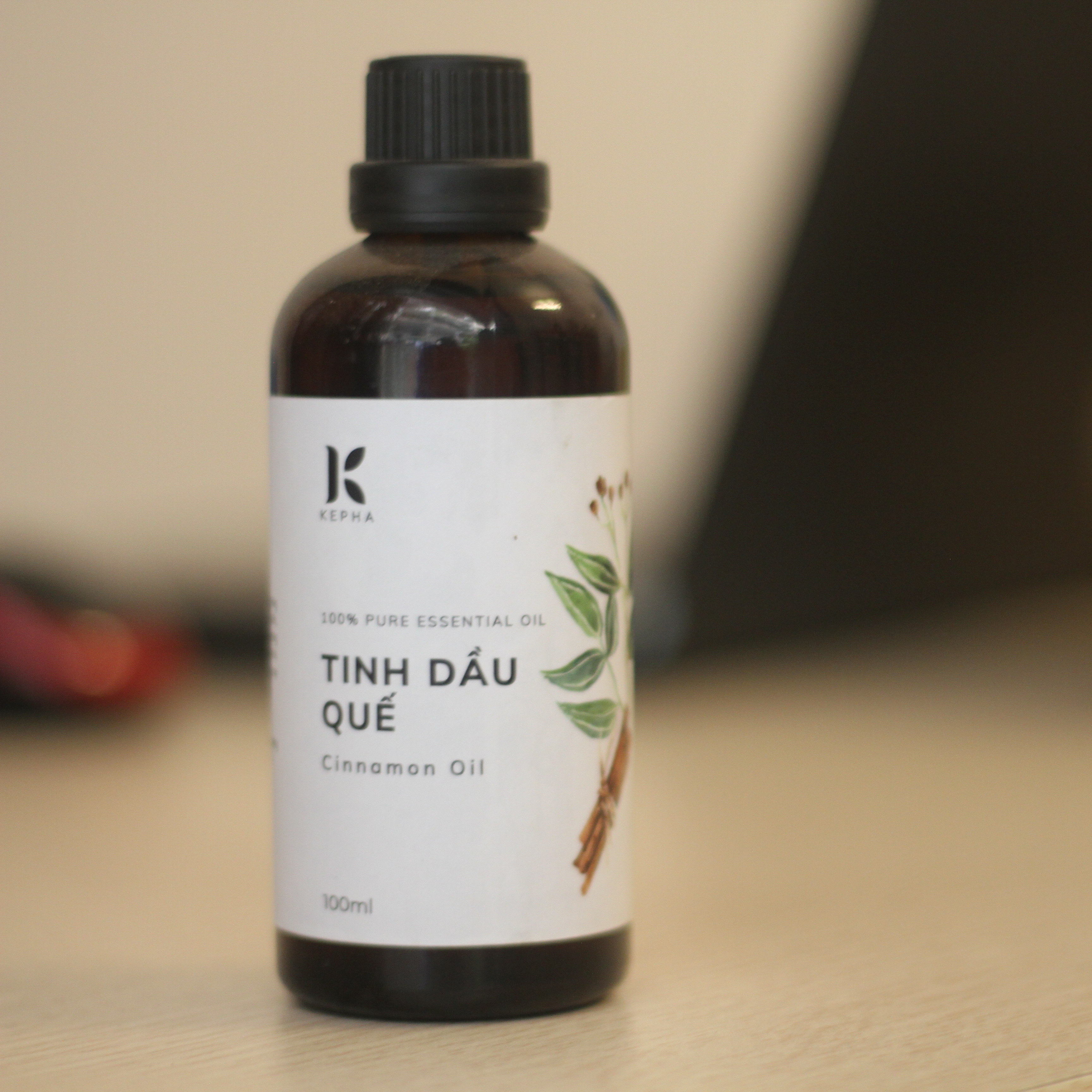 Tinh dầu Quế Kepha 100ml - Cassia Essential oil - Nguyên chất 100% - Khử mùi, lau nhà, làm sạch không khí