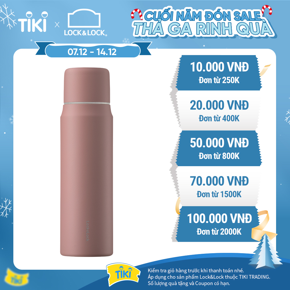 Bình giữ nhiệt Lock&amp;Lock Maman Cup Vacuum Bottle LHC1487PIK 505ml