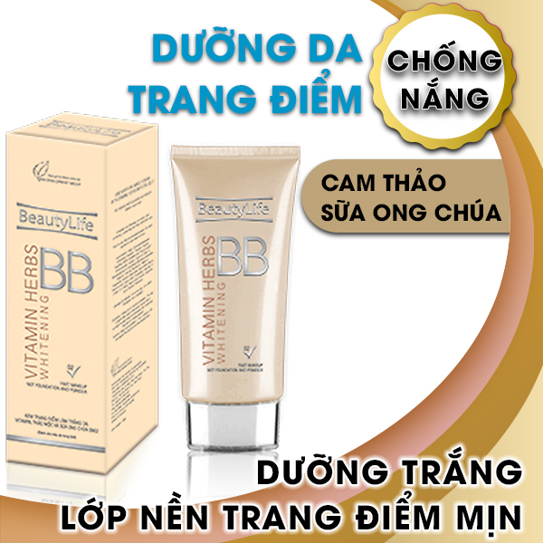 Kem trang điểm dưỡng trắng da chống nắng BB02 50g