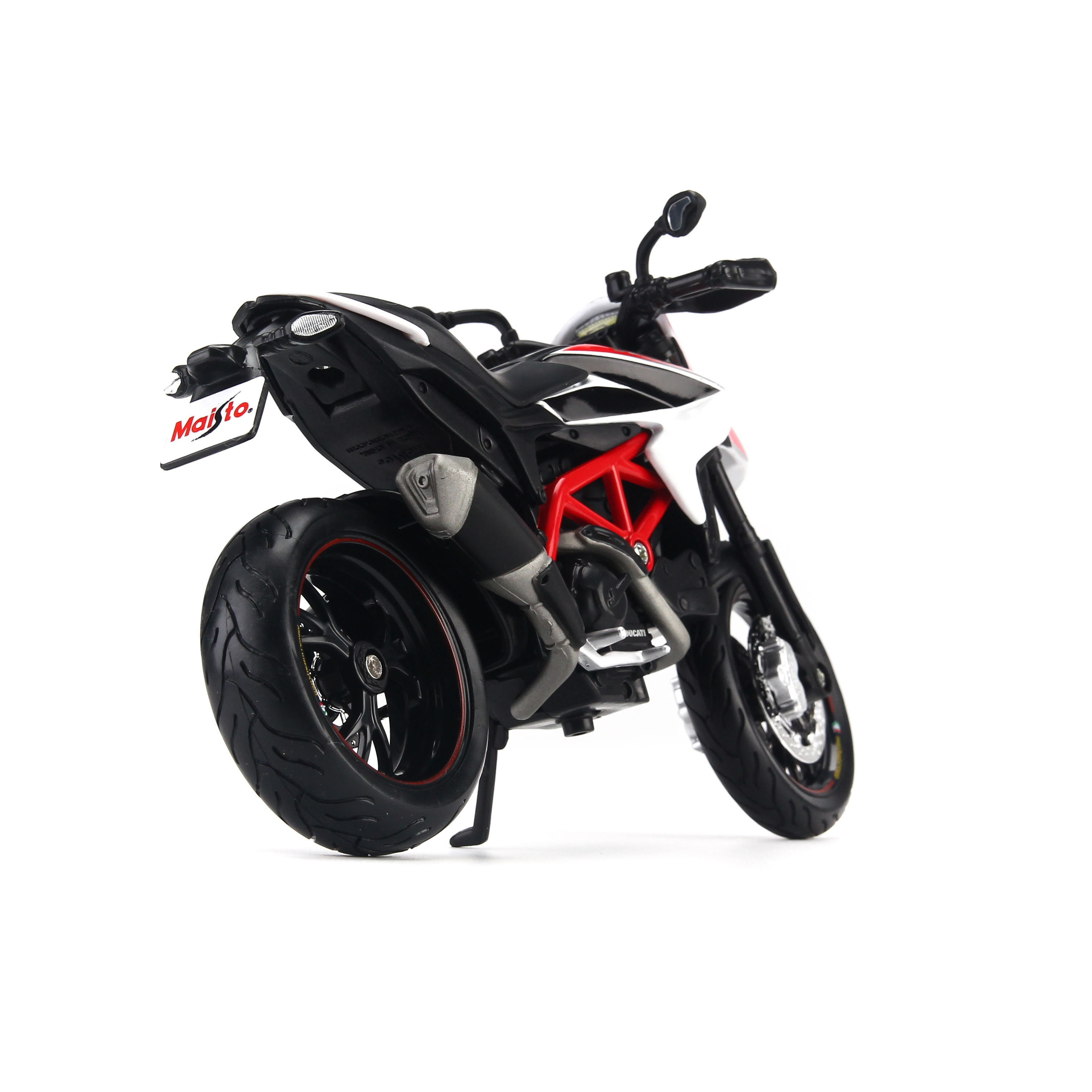 Mô Hình Xe Ducati Hypermotard SP 2013 White 1:12 Maisto MH-31101