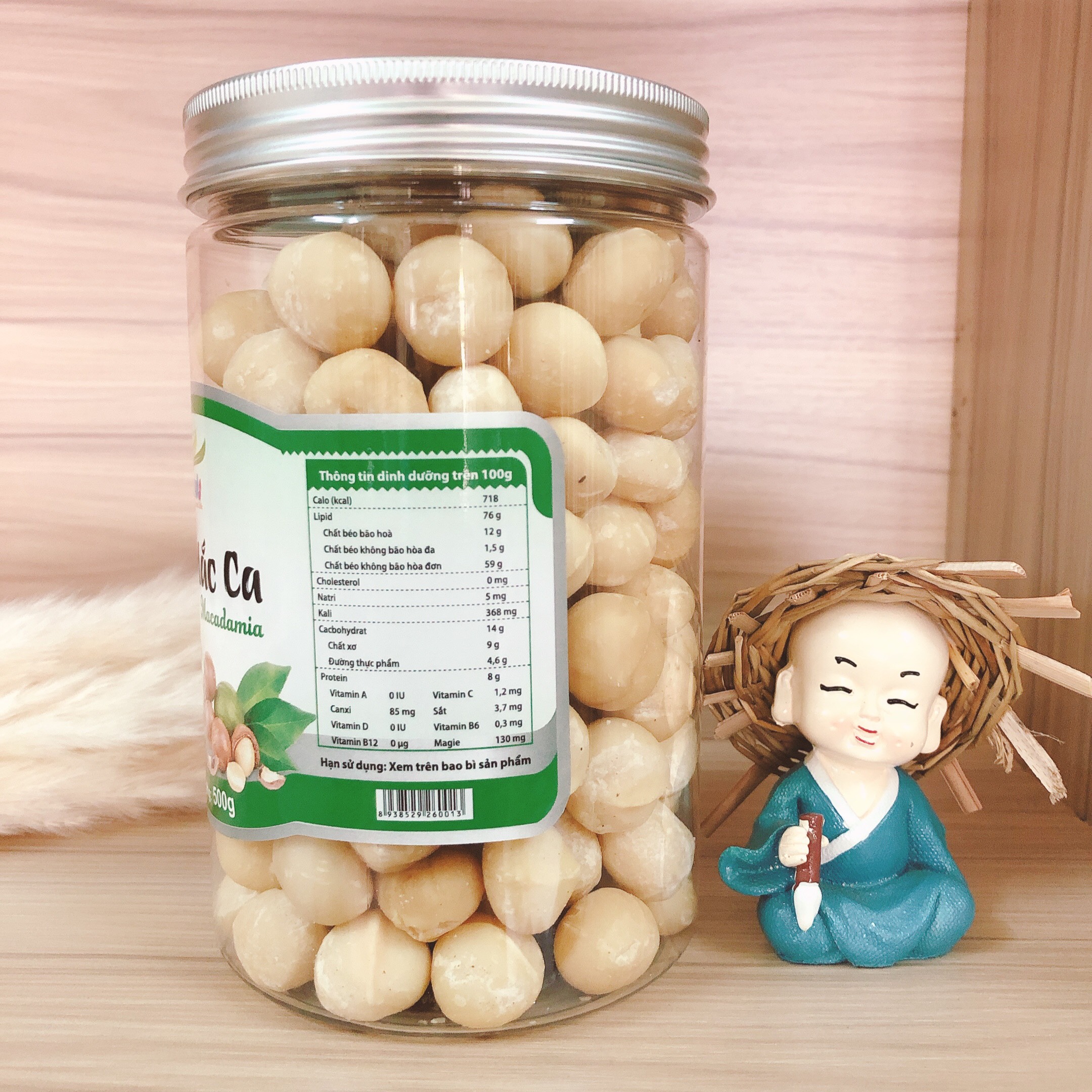 Hạt macca Úc đã tách vỏ , sấy giòn ăn liền hoặc làm sữa Nunuts