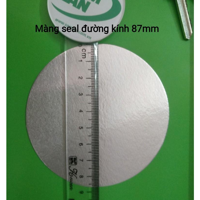 Màng seal nhôm  đường kính 87 mm (100c )