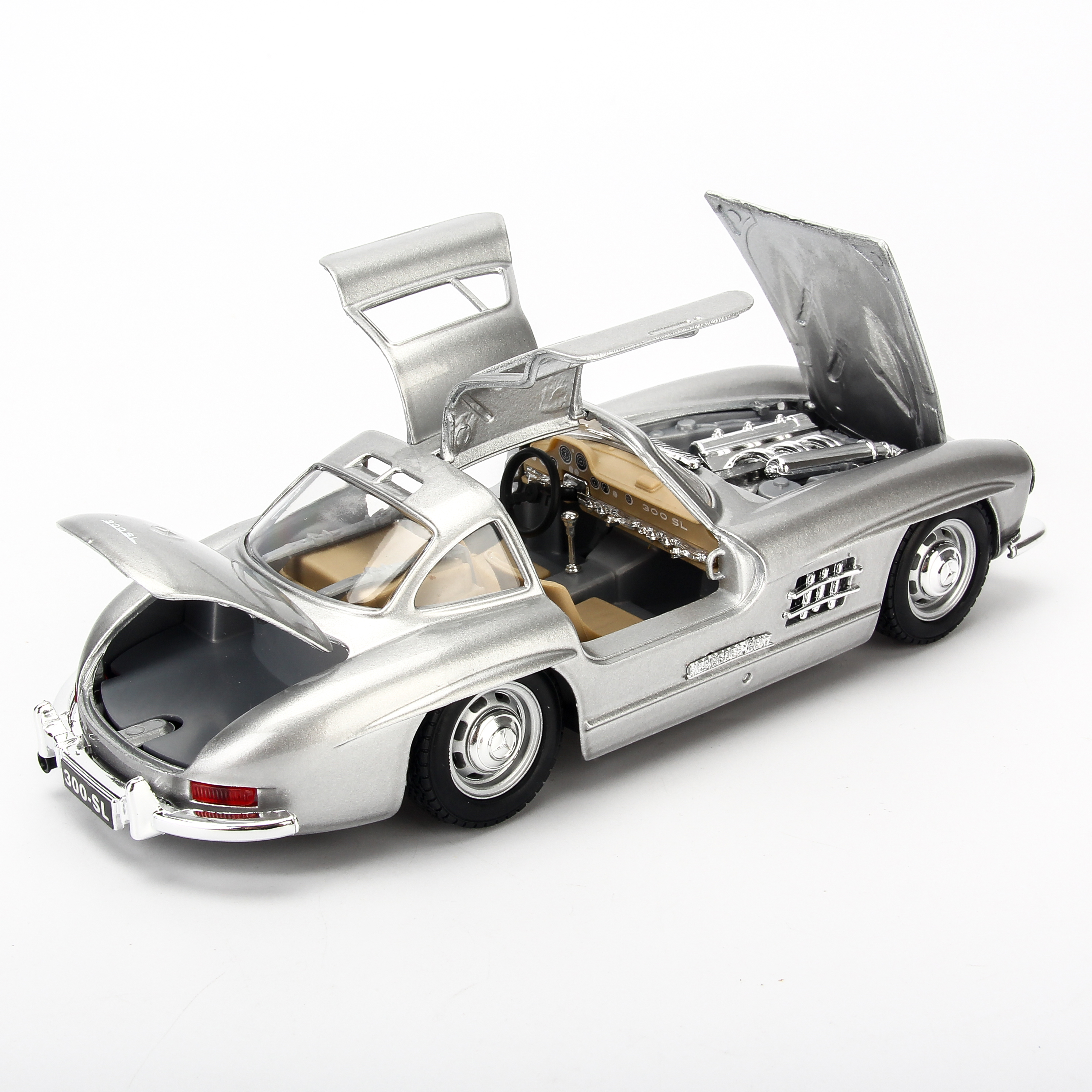 Mô Hình Xe Mercedes-Benz 300Sl 1954 Silver 1:24 Bburago-MH18-22023