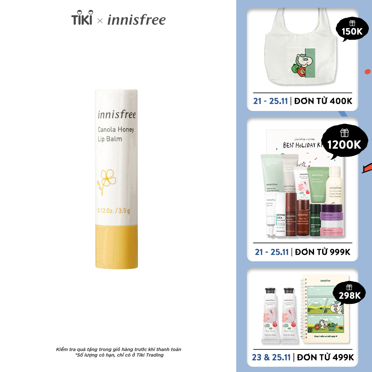 Son Dưỡng Môi Innisfree Canola Honey Lip Balm 3.5G - 131170566