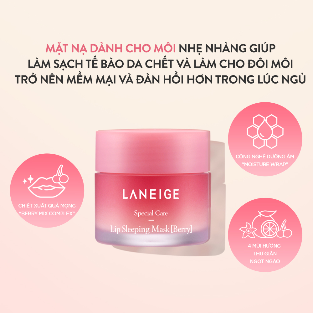 Mặt Nạ Ngủ Cho Môi Laneige Lip Sleeping Mask Grapefruit EX 20g