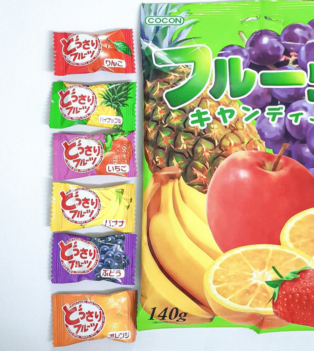 KẸO TRÁI CÂY COCON - COCON MIXED FRUIT CANDY (Gói 140g)