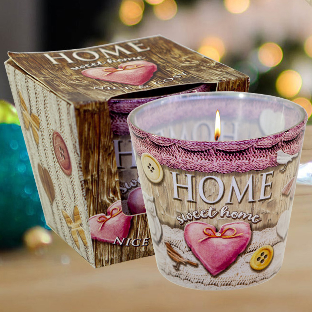 Ly nến thơm tinh dầu Bartek Home Sweet Home 115g QT00667- hương cam rừng (giao mẫu ngẫu nhiên)