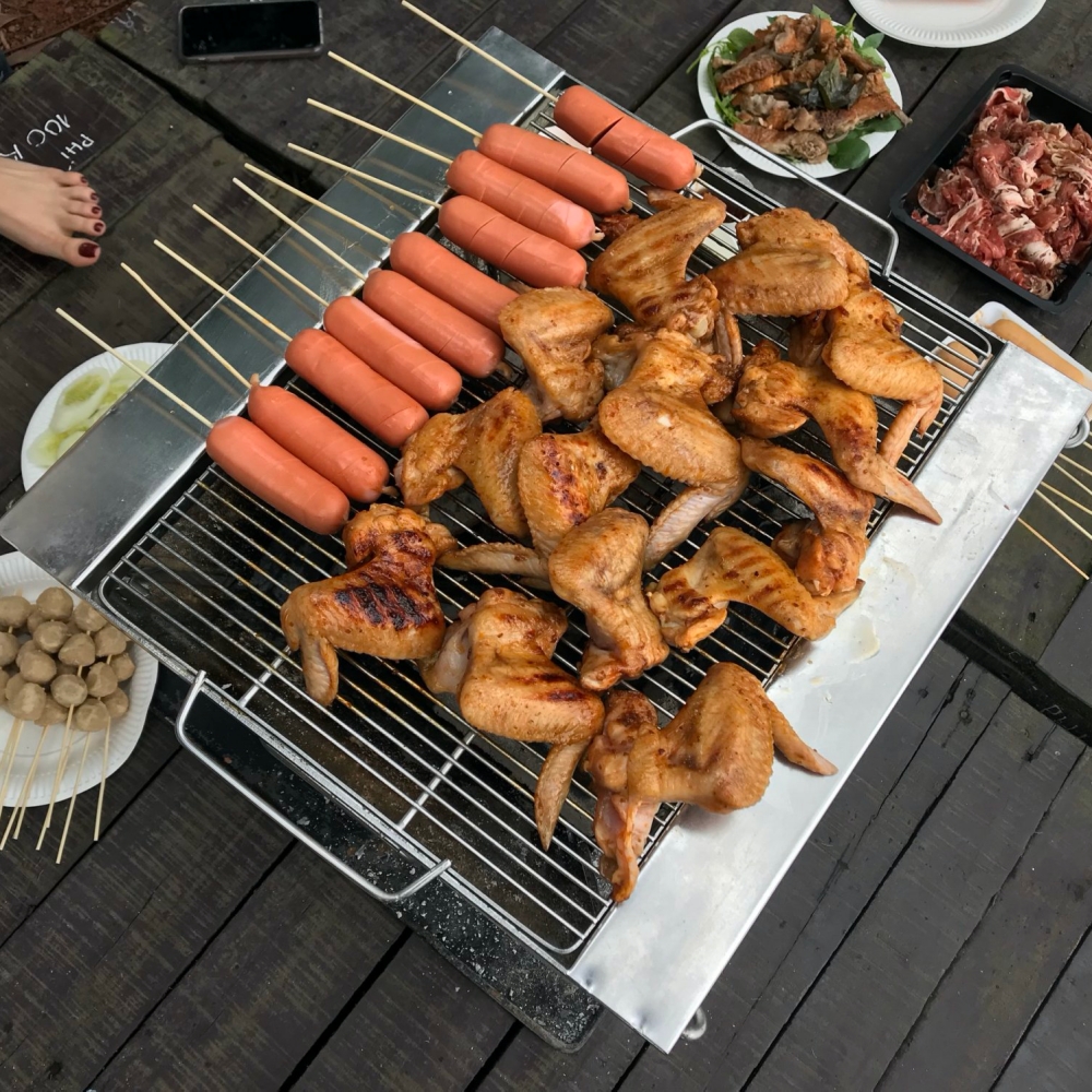 Bếp nướng BBQ Go phong cách Nhật xếp gọn - cỡ lớn (45x45cm)