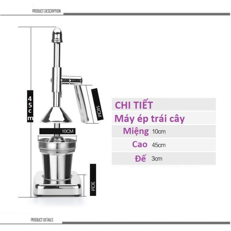 Máy ép trái cây, ép cam bằng tay (Inox)