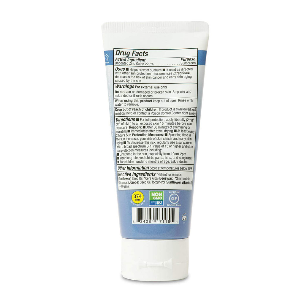 Kem Chống Nắng Thiên Nhiên Thể Thao Badger SPF 35 Clear Sport Sunscreen - Thuần vật lý, phổ rộng broad-spectrum, an toàn cho san hô, 98% thành phần hữu cơ