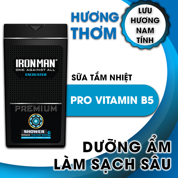 Sữa tắm hương nước hoa nam 380g + sữa tắm dành cho da nhờn,thơm lâu ironman encounter 380g + dung dịch vệ sinh nam tinh chất thảo dược ironman 120g