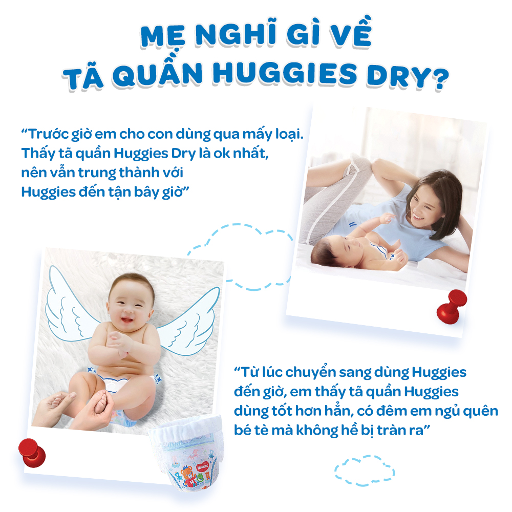 Combo 3 Tã quần Huggies Super Jumbo XXL56