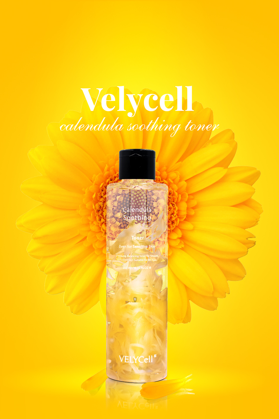 Nước cân bằng da Hoa Cúc Velycell Calendula Soothing Toner 200ml