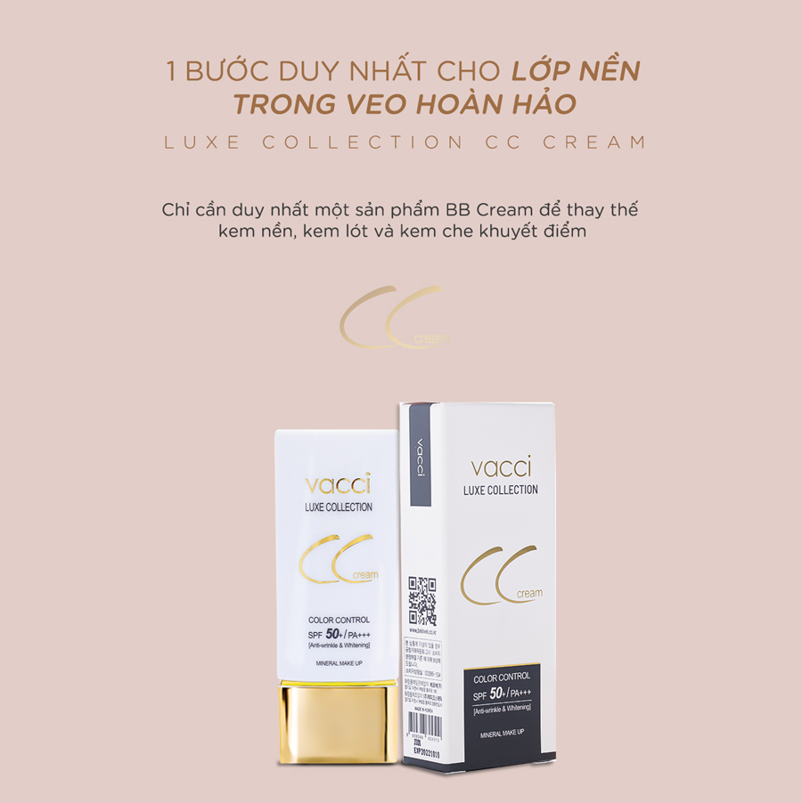 KEM PHẤN NỀN THẾ HỆ MỚI DƯỠNG TRẮNG DA ĐA CHỨC NĂNG - CC CREAM SPF50+/PA+++