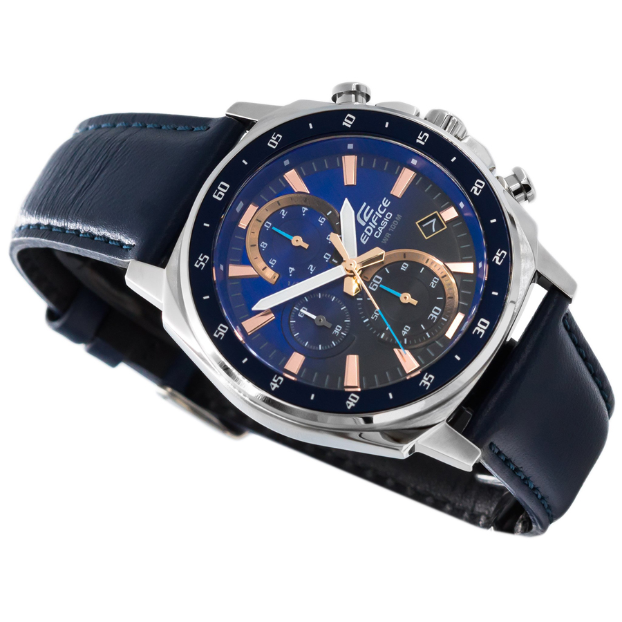 Đồng hồ nam dây da Casio Edifice chính hãng EFV-600L-2AVUDF (43mm)