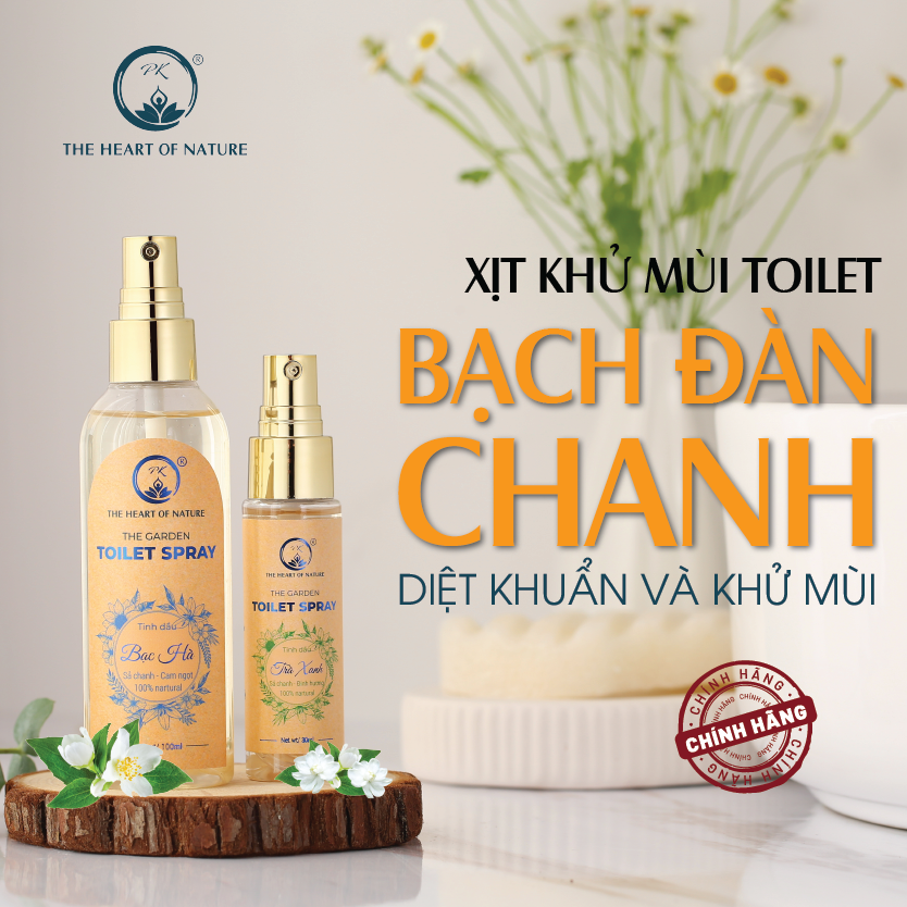 Xịt khử mùi toilet tinh dầu Bạch Đàn Chanh PK - Khử mùi kháng khuẩn, xua đuổi muỗi