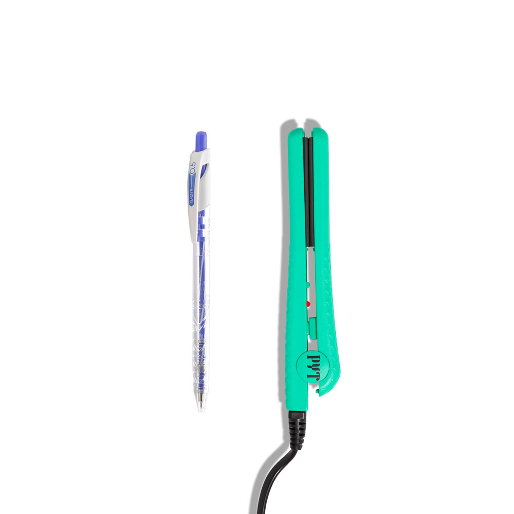 Máy Ép, Uốn Tóc Mini Lõi Sứ - Mini Ceramic Styler Turquoise PYT (Màu Xanh) - Phù Hợp Cho Du Lịch