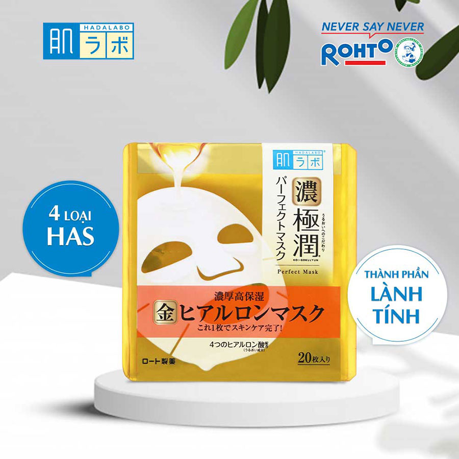 Mặt nạ dưỡng ẩm Hada Labo Koi-Gokujyun Perfect Mask (20 miếng)