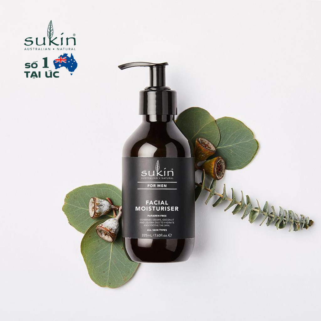 Kem dưỡng ẩm dành cho nam Sukin For Men Facial Moisturiser (Pump)