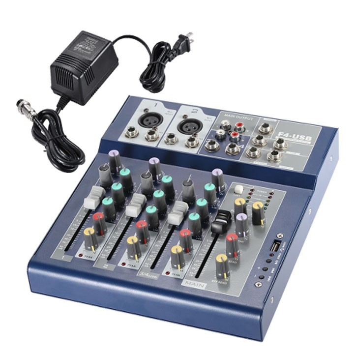 Mixer Karaoke Yamaha F4 USB - Hàng Chính Hãng