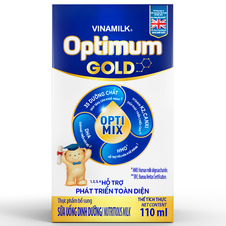 Thùng 48 Hộp Sữa Bột Pha Sẵn Vinamilk Optimum Gold 110ml