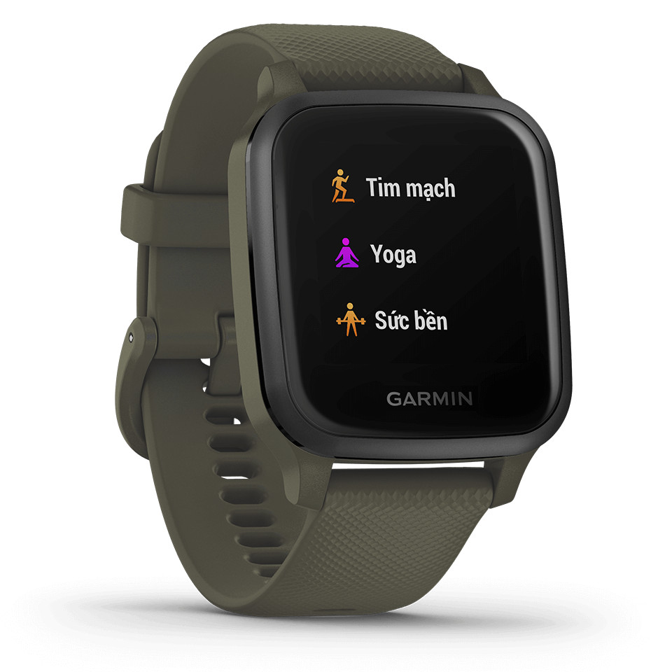Đồng Hồ Thông Minh Theo Dõi Vận Động Theo Dõi Sức Khỏe Garmin Venu SQ / Venu SQ Music Màn Hình AMOLED - Hàng Chính Hãng