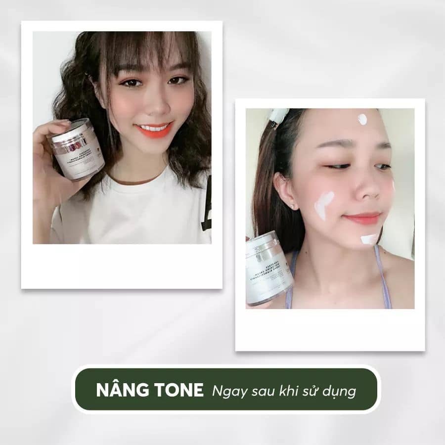 Kem Trang Điểm Dưỡng Trắng Da Thiên Nhiên COKO Face Whitening Cream (50g) – Tone Up Cream Dưỡng Ẩm Ngày &amp; Đêm Chống Nắng SPF 20, Giảm Thâm Nám Và Ngăn Ngừa Lão Hoá Cho Da Trắng Sáng Tự Nhiên – Hàng Chính Hãng