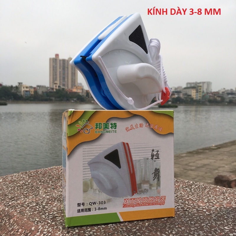 Bộ lau kính 2 mặt TD2015-A1 - Tặng kèm 2 bộ bông lau cao cấp (Kính dày 3-8mm)