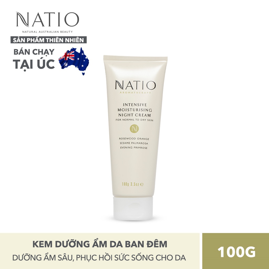 Kem Dưỡng Ẩm Da Ban Đêm Natio Aromatherapy Intensive Moisturising Night Cream 100g