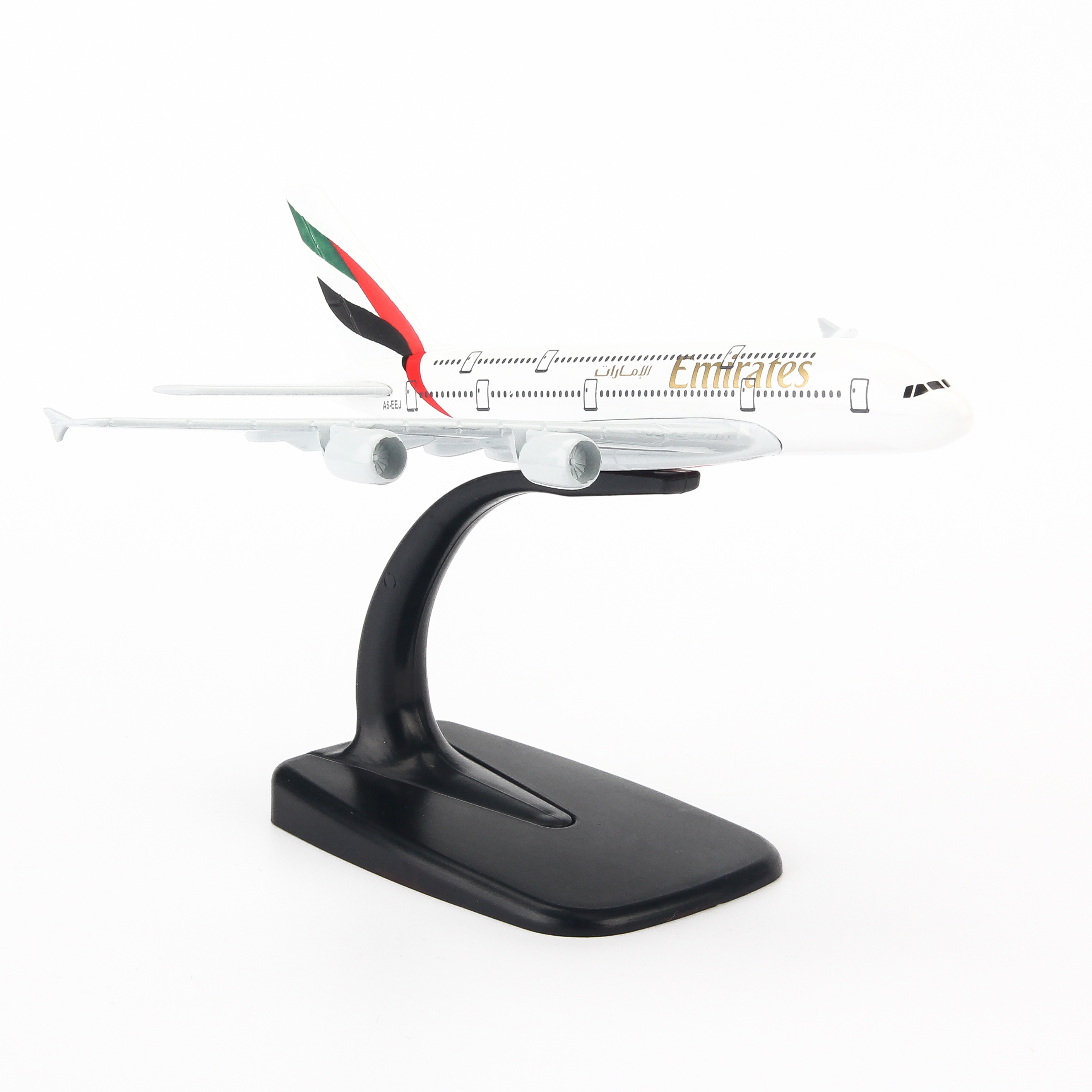 Mô hình máy bay A380 Emirates Airlines (16cm) ( Trắng,Xanh lá,Đen,Đỏ )