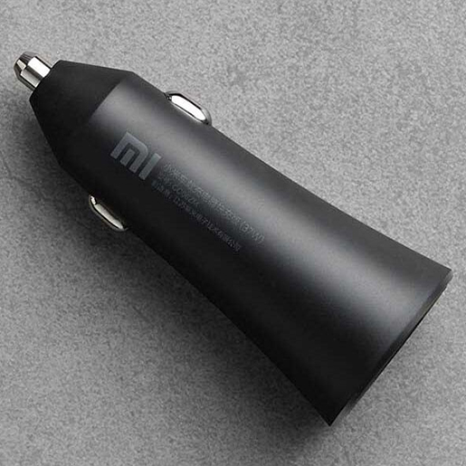 Tẩu sạc nhanh 2 cổng cho điện thoại trên Ô tô/Xe hơi XIAOMI Mi 37W Dual-Port Car Charger Black GDS4147GL - Hàng Chính Hãng