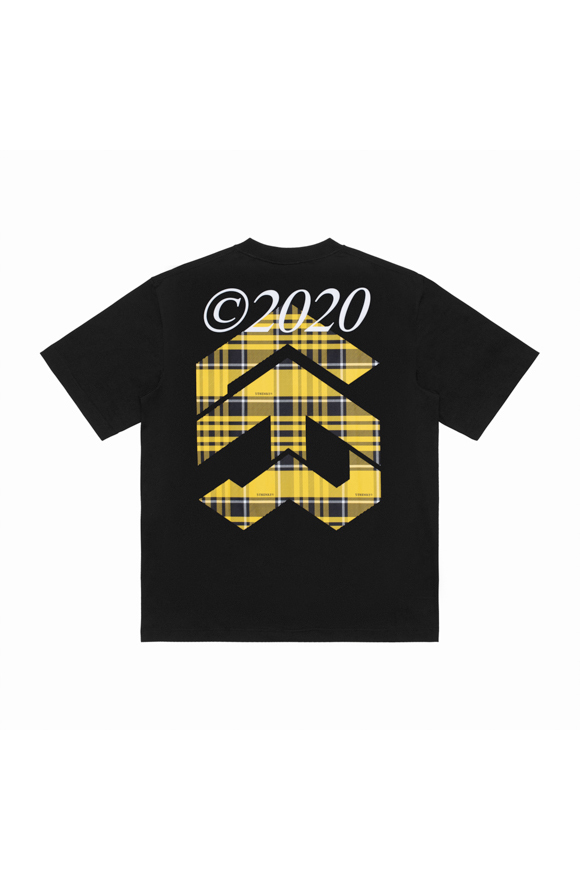 Áo Thun 5THEWAY Tay Ngắn Đen Form Mới aka 5THEWAY /vintage flannel/ NEW TEE in BLACK
