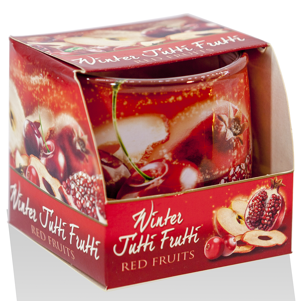 Ly nến thơm tinh dầu Bartek Winter Jutti Frutti 100g QT024471- nho, quế, lựu (giao mẫu ngẫu nhiên)