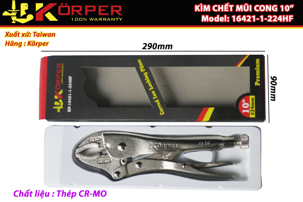 Kìm chết Korper KP-16421-1-224