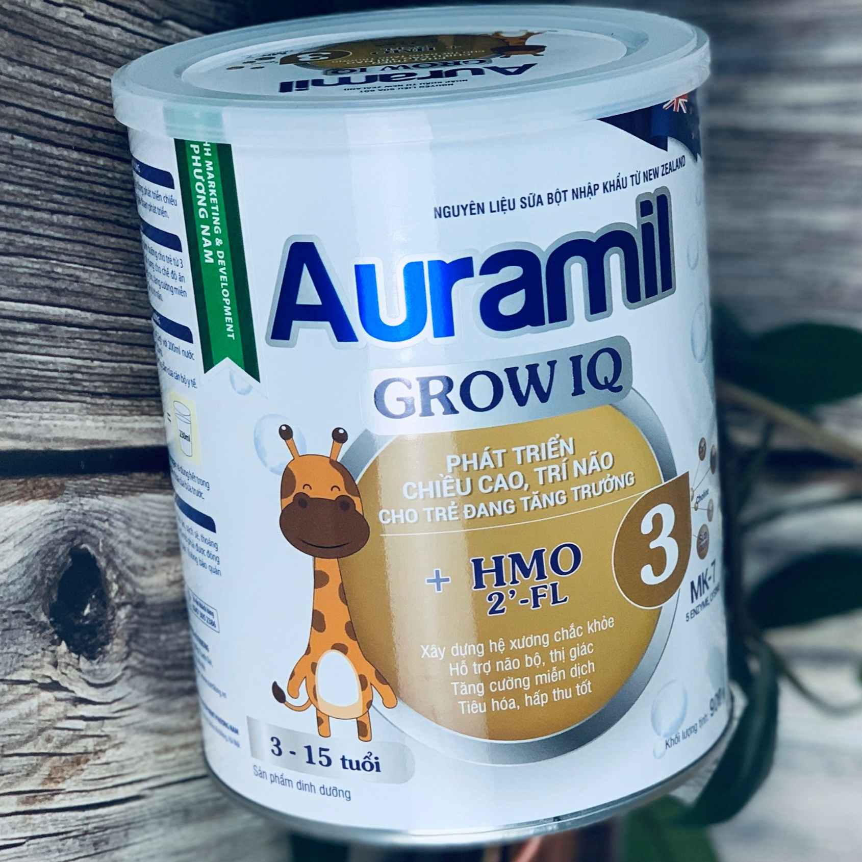 Sữa Auramil IQ3 900G - SẢN PHẨM DINH DƯỠNG GIÚP TRẺ PHÁT TRIỂN CHIỀU CAO, TRÍ NÃO
