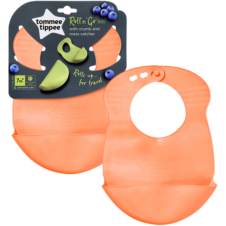 Yếm ăn dặm cho bé Tommee Tippee Roll n Go từ 7 tháng